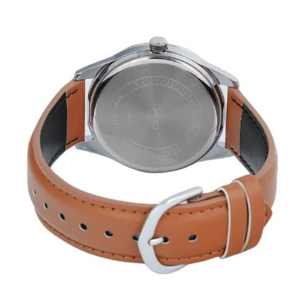 Casio Blaues Zifferblatt Edelstahl Analog Quarz MTP-V005L-2B5 MTPV005L-2 Herrenuhr