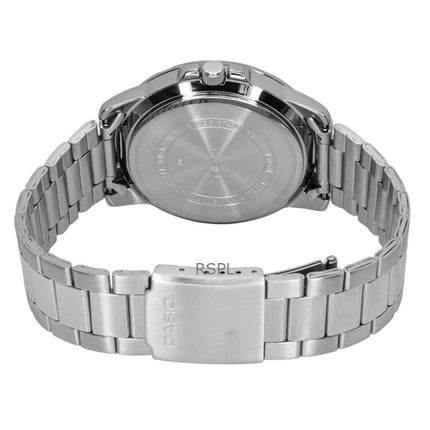 Casio Enticer Analog Edelstahl Blaues Zifferblatt Quarz MTP-VD01D-2BV Herrenuhr