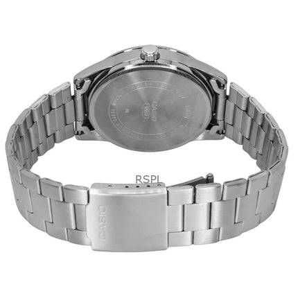 Casio Standard Analog Edelstahl blaues Zifferblatt Quarz MTP-VD03D-2A2 Herrenuhr