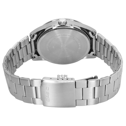 Casio Standard Analog Edelstahl Mintgrünes Zifferblatt Quarz MTP-VD03D-3A2 Herrenuhr