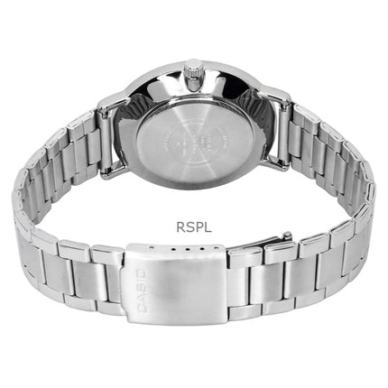 Casio Standard Analog Edelstahl Weißes Zifferblatt Quarz MTP-VT04D-7E Herrenuhr