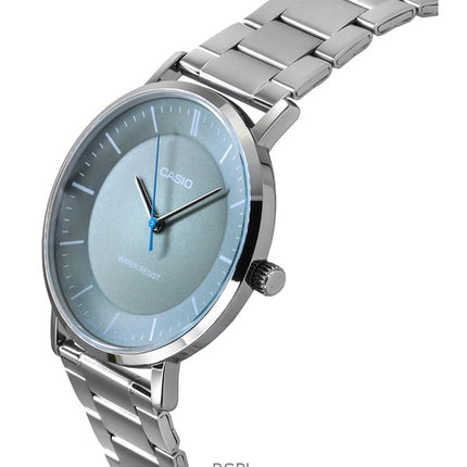 Casio Standard Analog Edelstahl Graues Zifferblatt Quarz MTP-VT04D-8E Herrenuhr