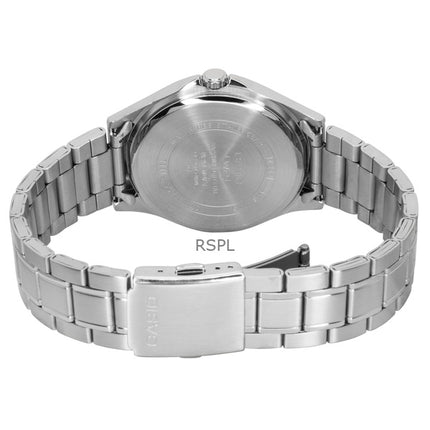 Casio Standard Analog Edelstahl Schwarzes Zifferblatt Quarz MTS-115D-1AV Herrenuhr