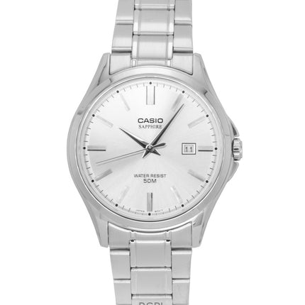 Casio Standard Analog Edelstahl Silber Zifferblatt Quarz MTS-115D-7AV Herrenuhr
