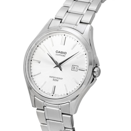 Casio Standard Analog Edelstahl Silber Zifferblatt Quarz MTS-115D-7AV Herrenuhr