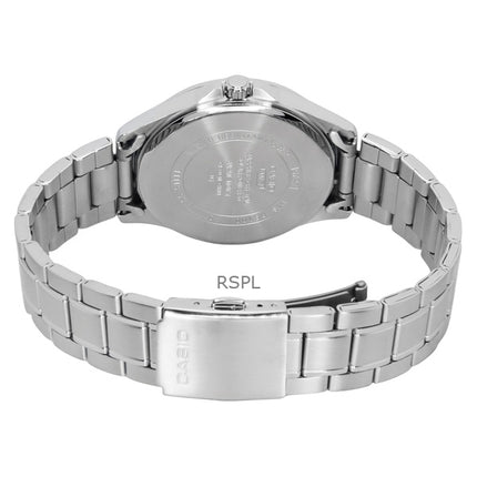 Casio Standard Analog Edelstahl Schwarzes Zifferblatt Solar MTS-RS100D-1AV Herrenuhr