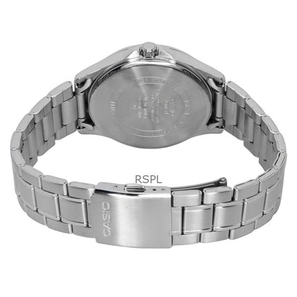 Casio Standard Analog Edelstahl Blaues Zifferblatt Solar MTS-RS100D-2AV Herrenuhr