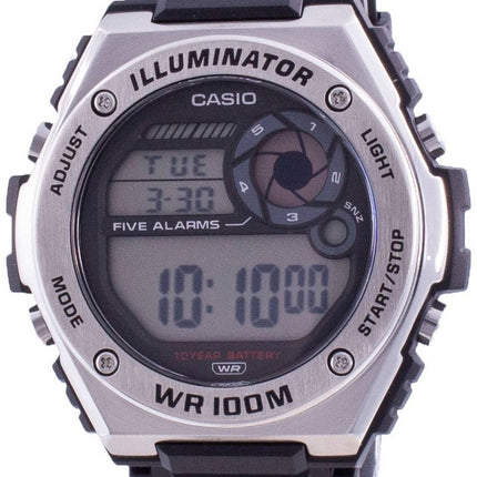 Casio Illuminator Digital MWD-100H-1A MWD100H-1 100M Herrenuhr