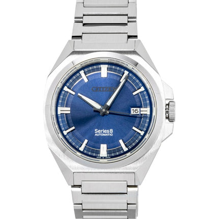 Citizen Series 8 Edelstahl Blaues Zifferblatt Automatik NB6010-81L 100M Herrenuhr
