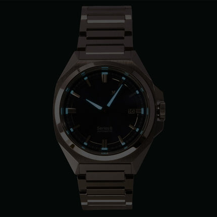 Citizen Series 8 Edelstahl Blaues Zifferblatt Automatik NB6010-81L 100M Herrenuhr