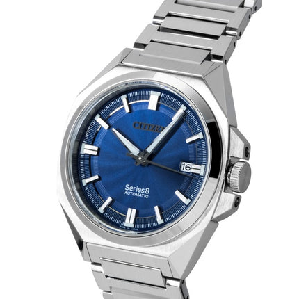 Citizen Series 8 Edelstahl Blaues Zifferblatt Automatik NB6010-81L 100M Herrenuhr