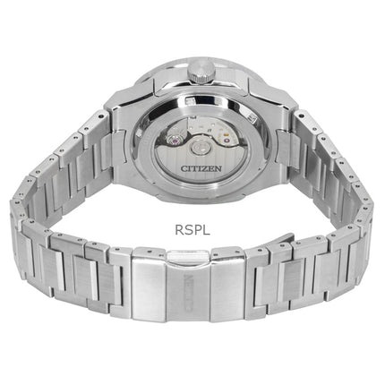 Citizen Series 8 GMT Edelstahl Schwarzes Zifferblatt Automatik NB6031-56E 100M Herrenuhr