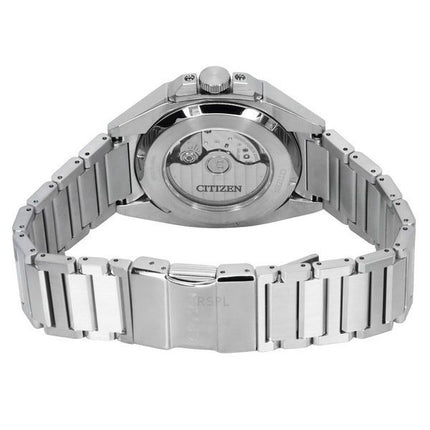 Citizen Series 8 Edelstahl schwarzes Zifferblatt Automatik NB6050-51E 100M Herrenuhr