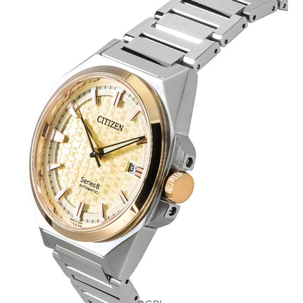 Citizen Series 8 831 Edelstahl Champagner Zifferblatt Automatik NB6059-57P 100M Herrenuhr