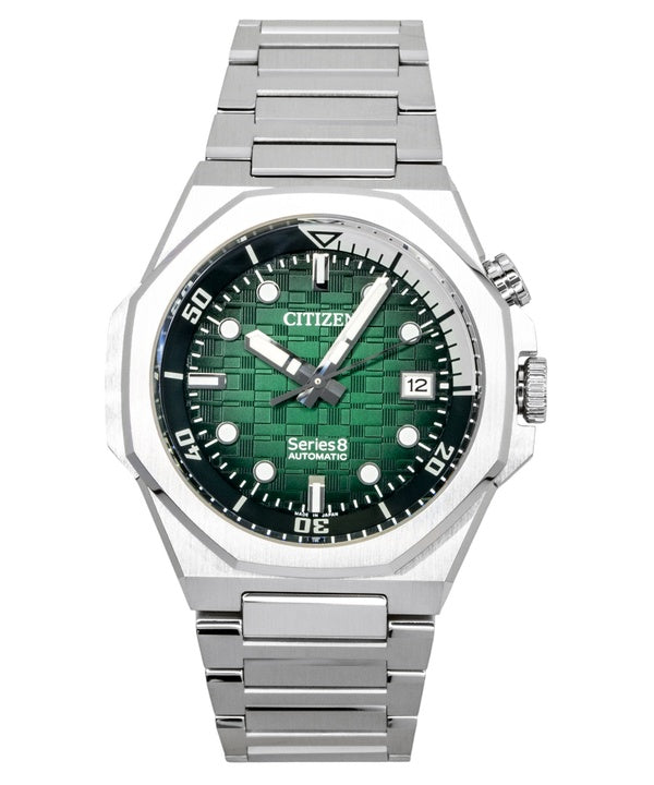 Citizen Series 8 Edelstahl Grünes Zifferblatt Automatik Taucheruhr NB6060-58X 200M Herrenuhr