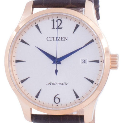 Citizen Silver Dial Kalbslederarmband Mechanisch NJ0113-10A Herrenuhr