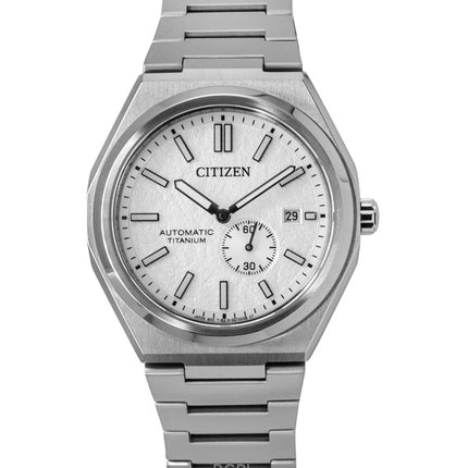 Citizen Zenshin Super Titanium Silbernes Zifferblatt Automatik NJ0180-80A 100M Herrenuhr