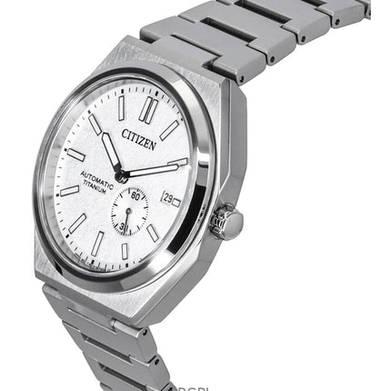 Citizen Zenshin Super Titanium Silbernes Zifferblatt Automatik NJ0180-80A 100M Herrenuhr