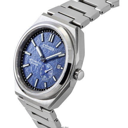 Citizen Zenshin Super Titanium Blaues Zifferblatt Automatik NJ0180-80L 100M Herrenuhr