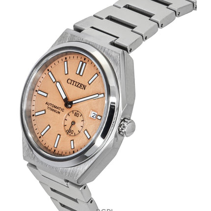 Citizen Zenshin Super Titanium Orange Zifferblatt Automatik NJ0180-80Z 100M Herrenuhr