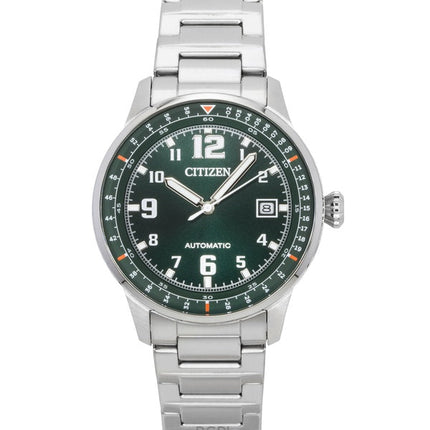 Citizen Urban Military Edelstahl Grünes Zifferblatt Automatik NJ0190-51X 100M Herrenuhr