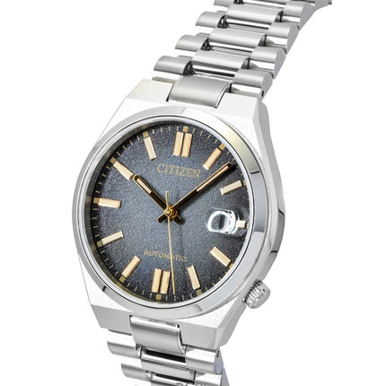 Citizen Tsuyosa Edelstahl Schwarzes Zifferblatt Automatik Herrenuhr NJ0200-50E