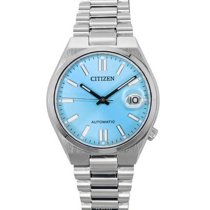 Citizen Tsuyosa Edelstahl Hellblaues Zifferblatt Automatik NJ0200-50L Herrenuhr