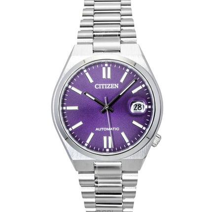 Citizen Tsuyosa Edelstahl Sunray Lila Zifferblatt Automatik NJ0200-50W Herrenuhr