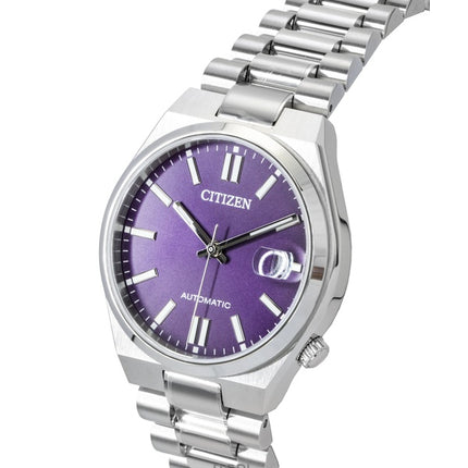 Citizen Tsuyosa Edelstahl Sunray Lila Zifferblatt Automatik NJ0200-50W Herrenuhr