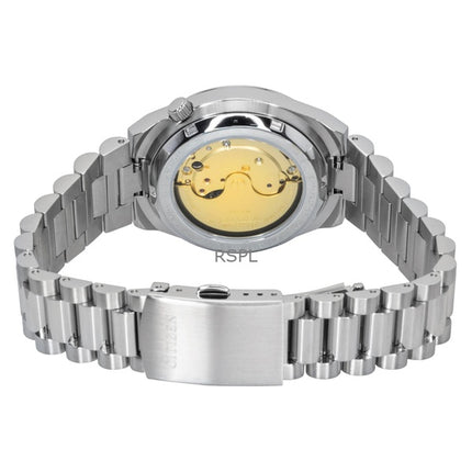 Citizen Tsuyosa Edelstahl Sunray Lila Zifferblatt Automatik NJ0200-50W Herrenuhr