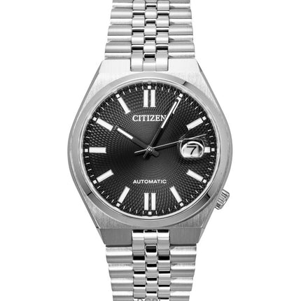 Citizen Tsuyosa 60 Edelstahl Schwarzes Zifferblatt Automatik NK0020-55E Herrenuhr