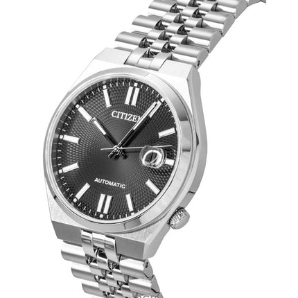 Citizen Tsuyosa 60 Edelstahl Schwarzes Zifferblatt Automatik NK0020-55E Herrenuhr