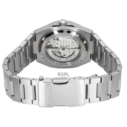 Citizen Zenshin 60 Super Titanium Herrenuhr mit grünem Zifferblatt, Automatik, NK5020-58X, wasserdicht bis 100 m