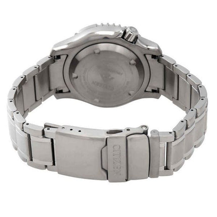 Citizen Promaster Marine Titanarmband, grünes Zifferblatt, automatische Taucheruhr NY0100-50X 200M, Herrenuhr