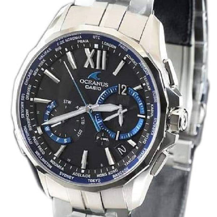 Casio Oceanus OCW-S3400-1AJF Manta Wave Ceptor Japan Made Herrenuhr