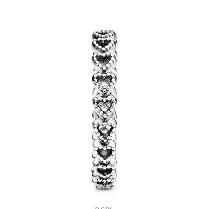 Pandora Band of Hearts Ring mit klaren Perlen P-190980-54 für Damen
