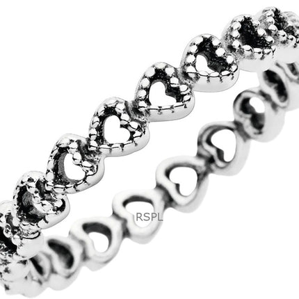 Pandora Band of Hearts Ring mit klaren Perlen P-190980-54 für Damen