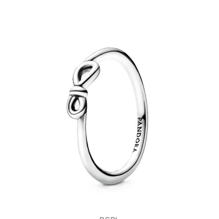 Pandora Infinity Knot Ring mit weißem Sterlingsilber P-198898C00-54 für Damen