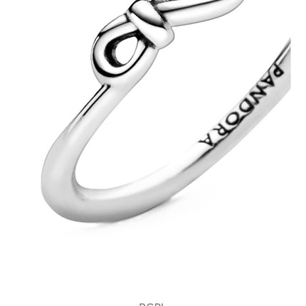 Pandora Infinity Knot Ring mit weißem Sterlingsilber P-198898C00-54 für Damen
