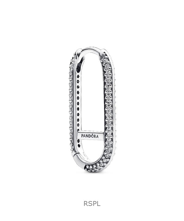 Pandora Me Erweiterter Pave Link Einzelohrring mit klarem Zirkonia P-292796C01 für Damen