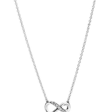 Pandora Moments Infinity Collier-Halskette aus Sterlingsilber mit klarem Zirkonia 398821C01-50 für Damen