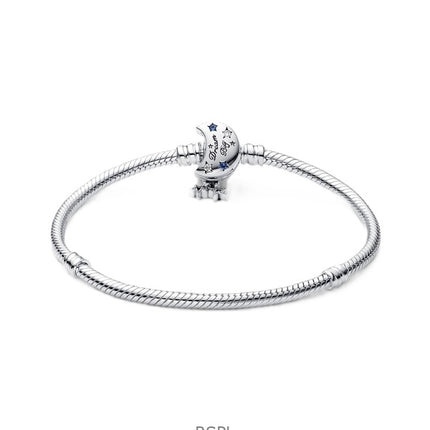 Pandora Moments Funkelndes Mond-Armband mit blauen und weißen Zirkonia P-592819C01-18 für Damen