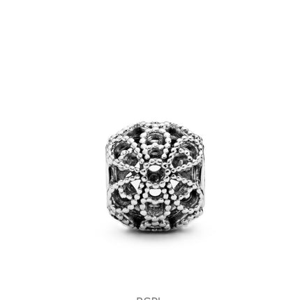 Pandora Durchbrochener Blumen-Charm mit klaren Perlen P-791282 für Damen