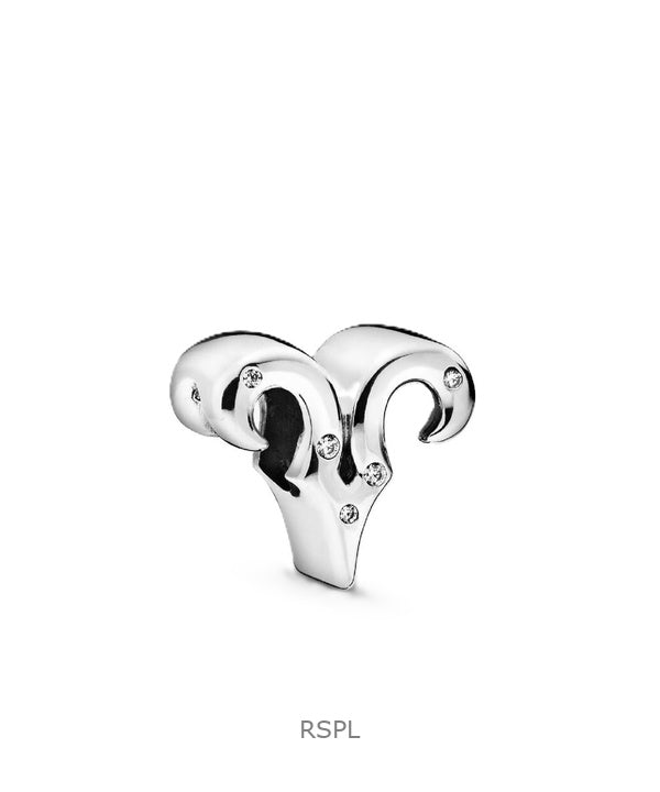 Pandora Funkelnder Sternzeichen-Charm Widder mit klarem Zirkonia P-798416C01 für Damen