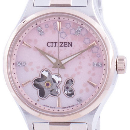 Citizen Automatic Sakura Sonderedition Open Heart PC1016-81D Diamantakzente 100M Damenuhr
