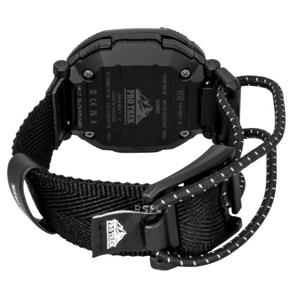 Casio Pro Trek Analog Digital Smartphone Link Textilarmband Schwarzes Zifferblatt Solar PRJ-B001B-1 100M Herrenuhr