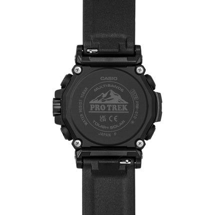 Casio Pro Trek Dragon Eye Analog-Digital-Funkuhr mit weißem Zifferblatt, Solarbetrieb, PRW-61D-2, 100 m, Herrenuhr