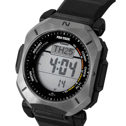 Casio Pro Trek Digitaluhr mit Funksteuerung, Gummiarmband, Solarfunktion, PRW-69Y-1, 100 m, Herrenuhr