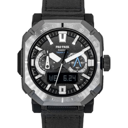 Casio Pro Trek Analog Digital Smartphone Link Schwarzes Zifferblatt Solar PRW-B1000B-2 100M Herrenuhr