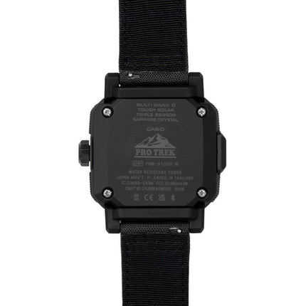 Casio Pro Trek Analog Digital Smartphone Link Schwarzes Zifferblatt Solar PRW-B1000B-2 100M Herrenuhr